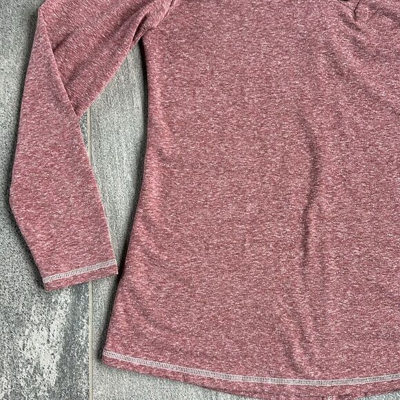 EUC Soft Surroundings Brinley Cowl Mock Neck Oversized Tunic Top Heather Pink XS - Picture 4 of 15